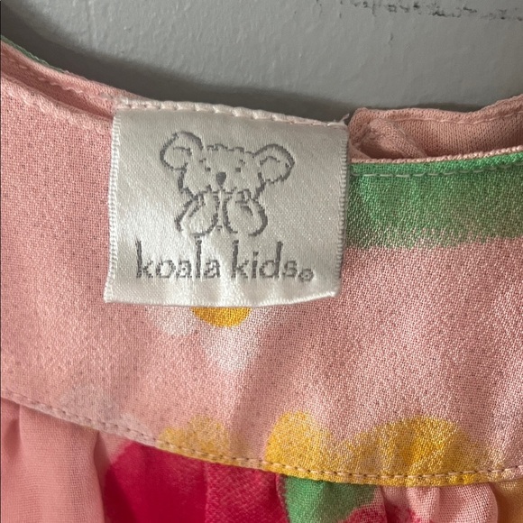 Koala Kids Pink Floral Dress with Multicolor Blooms Size 3T - Picture 2 of 7